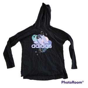 Girls Adidas hooded shirt size large 14